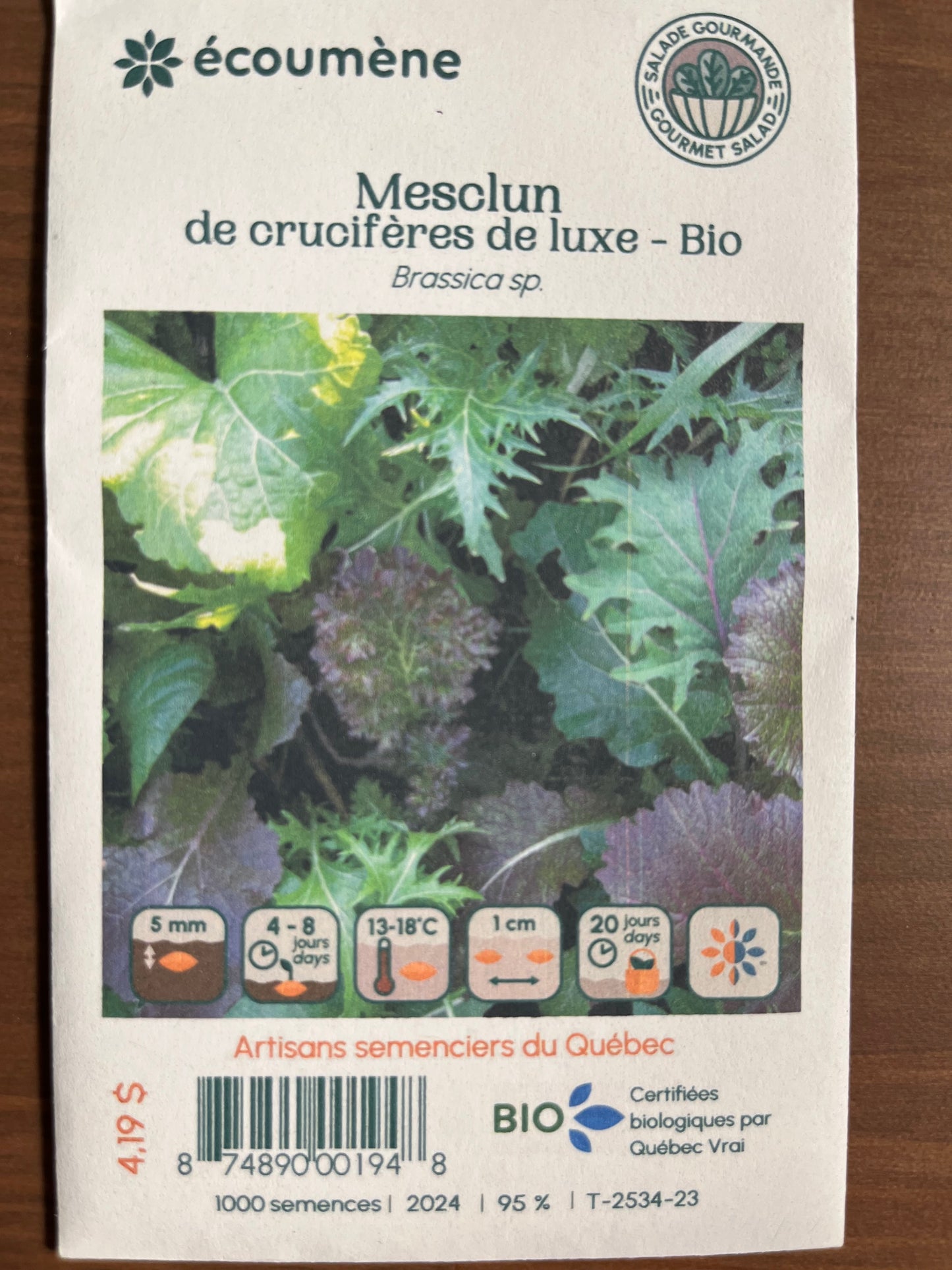 Mesclun de Crucifères de luxe - Bio